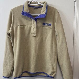 Columbia Tan and Purple Fleece Jacket